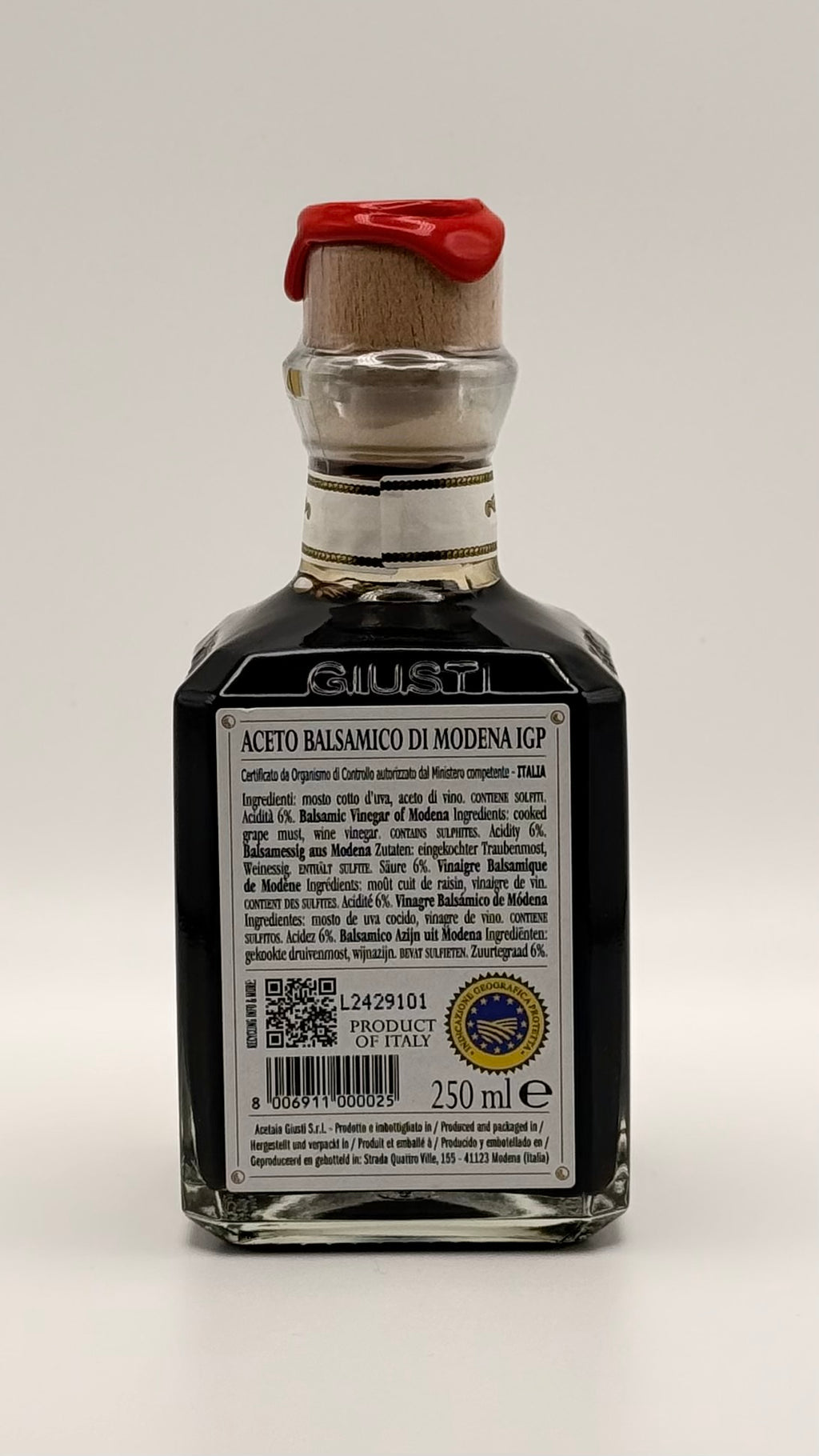 Balsamic Vinegar of Modena PGI, 250ml - 1 Silver Medal - Cubica