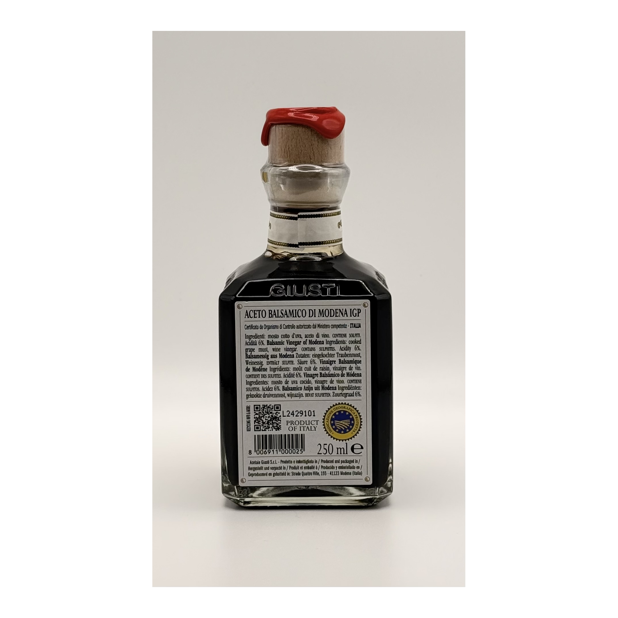 Balsamic Vinegar of Modena PGI, 250ml - 2 Gold Medals - Cubica